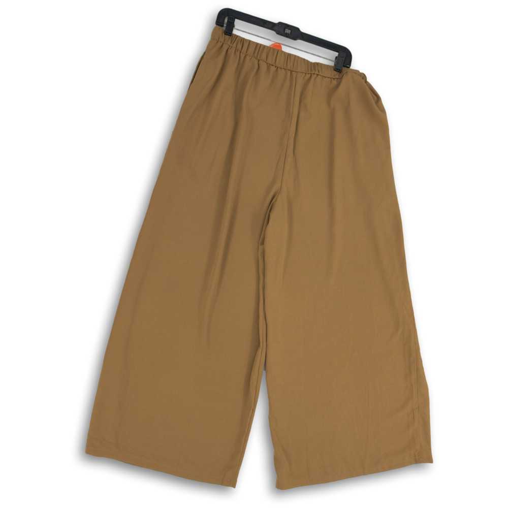 NWT Cider Womens Cropped Pants Elastic Waist Plea… - image 2