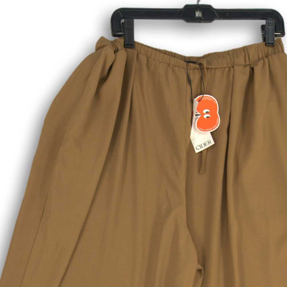 NWT Cider Womens Cropped Pants Elastic Waist Plea… - image 3