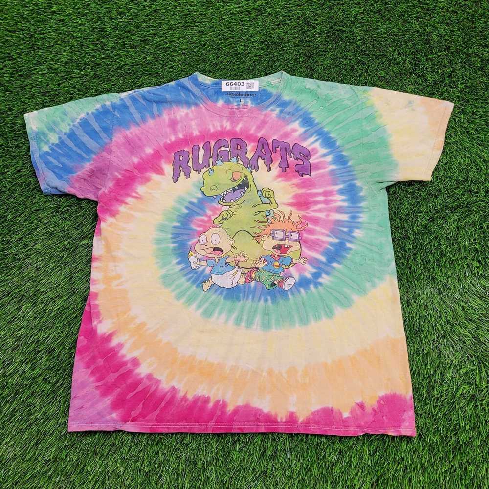 Nickelodeon Rugrats Tie-Dye Shirt Women Large 21x… - image 1