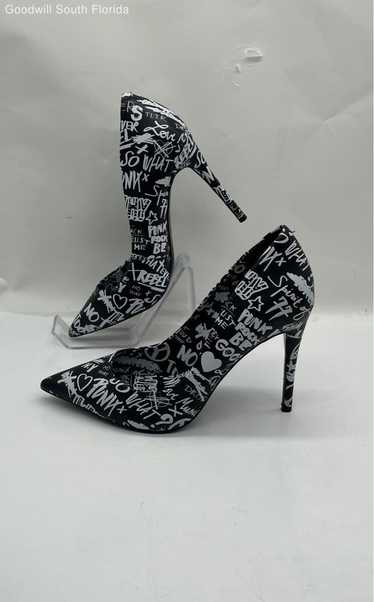 Aldo Womens Black White Print Shoes Size 8.5