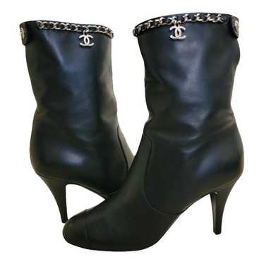 Chanel Leather biker boots