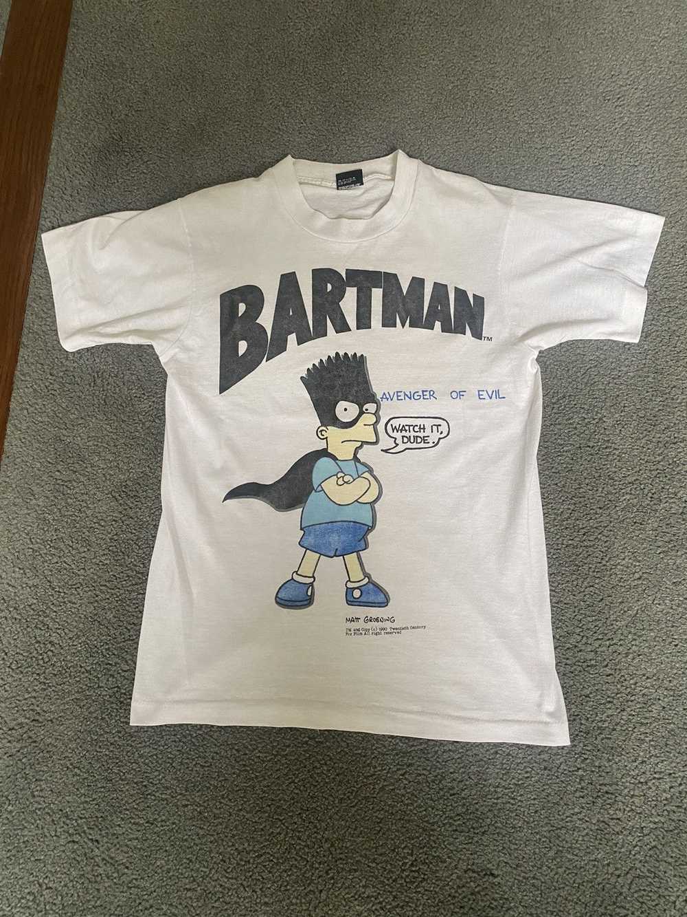 The Simpsons × Vintage Bartman Vintage T Shirt - image 1