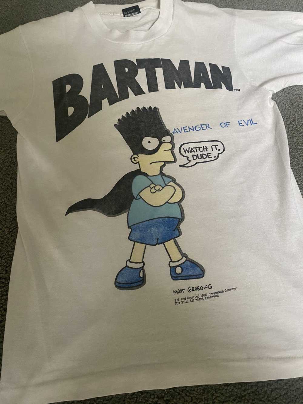 The Simpsons × Vintage Bartman Vintage T Shirt - image 2