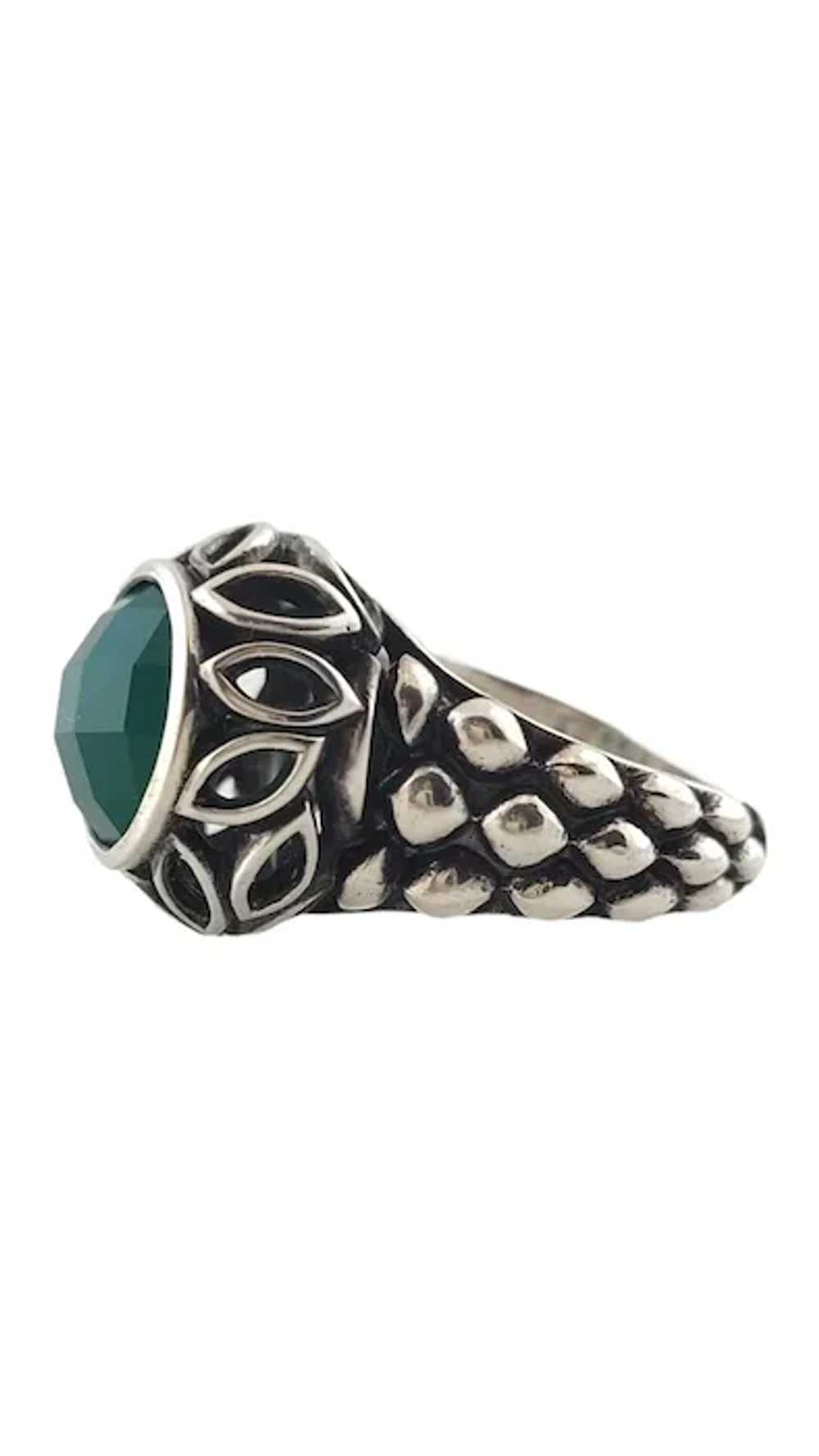 John Hardy JAi Sterling Silver Green Faceted Ston… - image 2