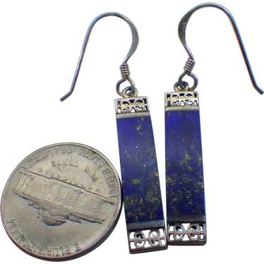 Vintage Boma Lapis Lazuli Gemstone Earrings, 1980s