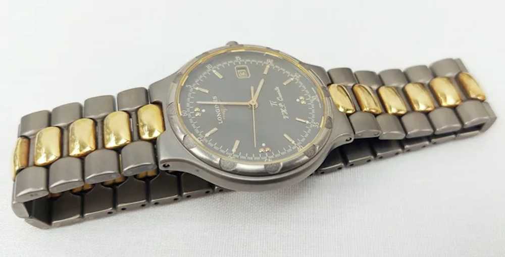 Gents Titanium Longines Conquest Quartz Wristwatc… - image 5