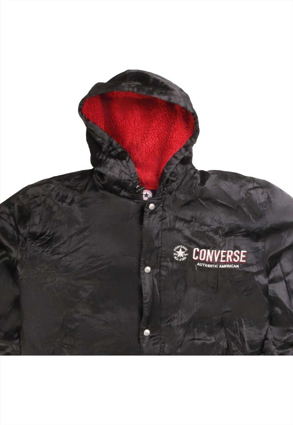 Vintage 90's Converse Puffer Jacket Back Print Fu… - image 2
