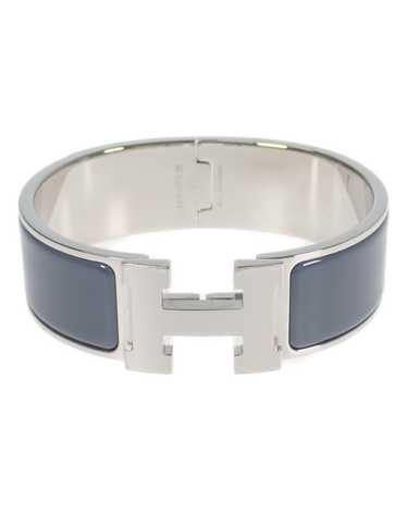 Hermes Silver Hermes Clic H Bracelet - Excellent … - image 1