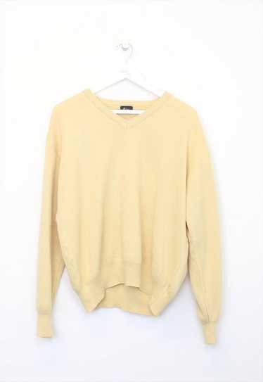 Vintage Gabicci knit sweatshirt in yellow. Best fi