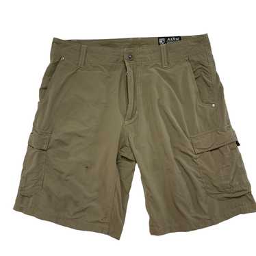 Kuhl KUHL Khaki Nylon Quick Dry Cargo Shorts Size 