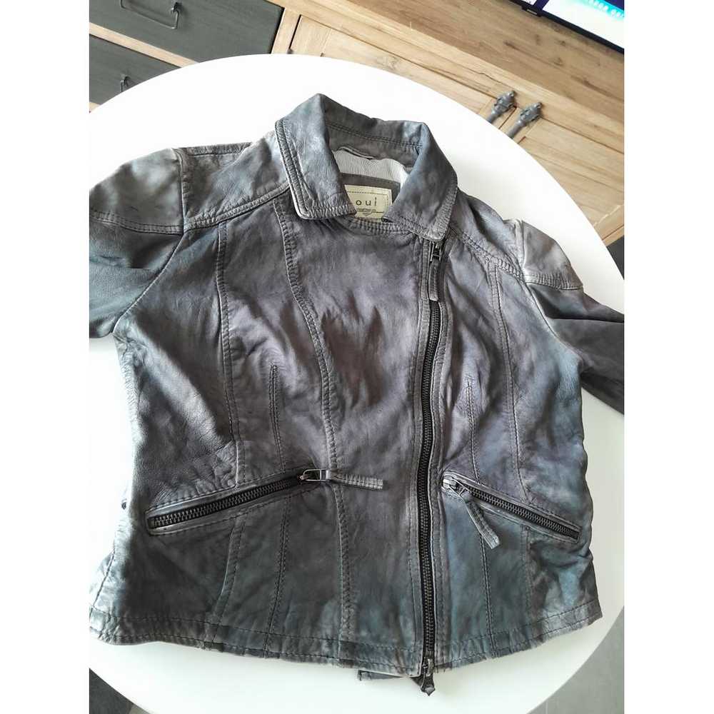 Oui Leather jacket - image 2