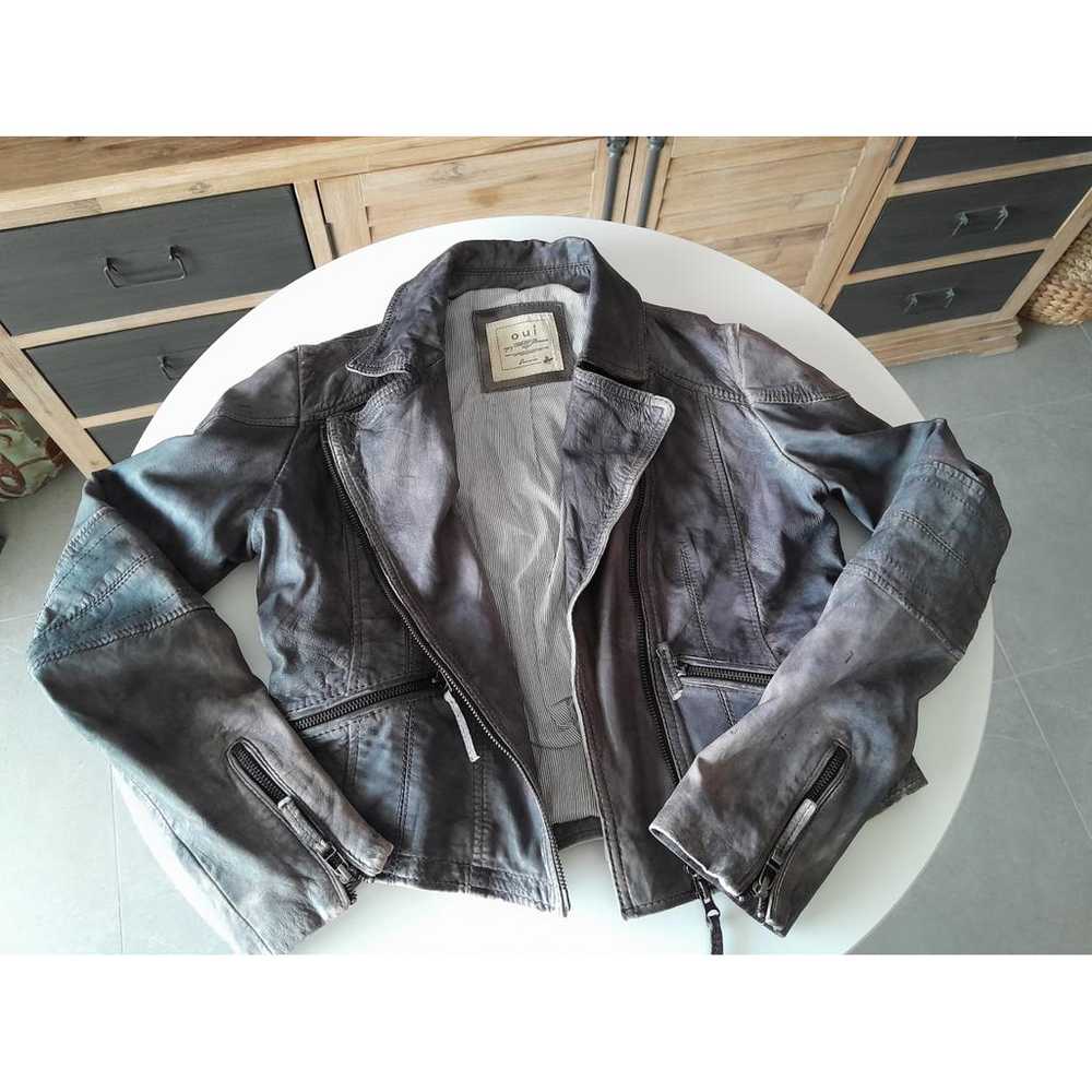 Oui Leather jacket - image 5