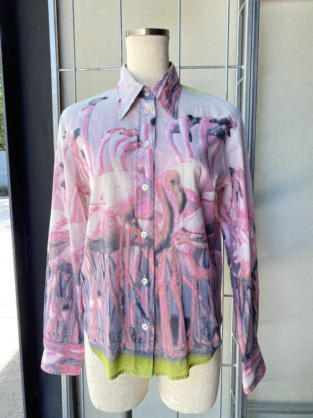 Paul Smith paul smith flamingo printed shirt - image 5