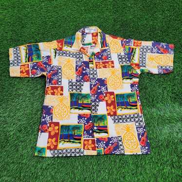 Other Vintage Pineapple AOP Shirt Large 21x28 Haw… - image 1