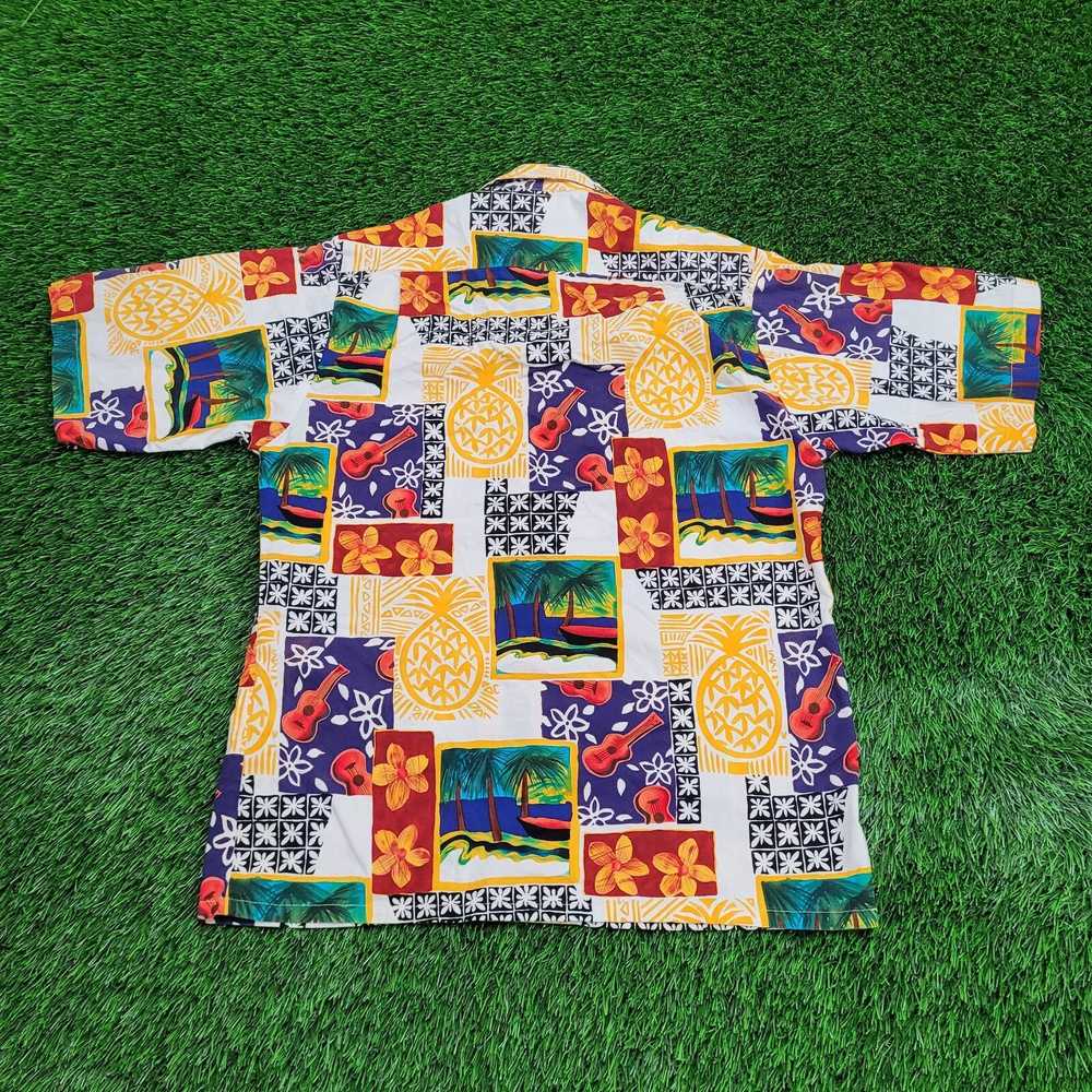 Other Vintage Pineapple AOP Shirt Large 21x28 Haw… - image 4