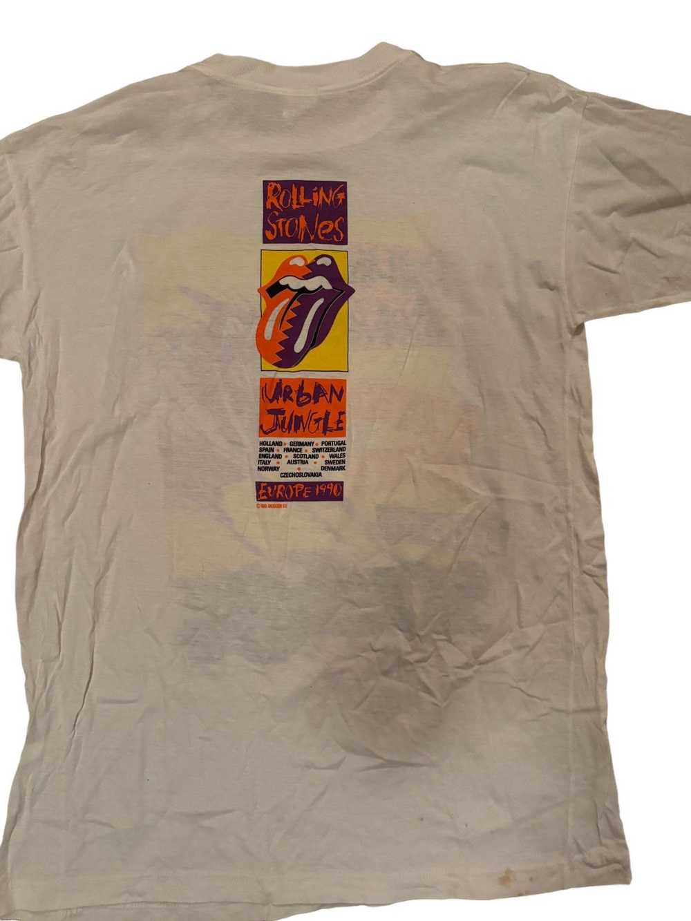 Band Tees × Vintage Vintage Rolling Stones 1990 U… - image 2