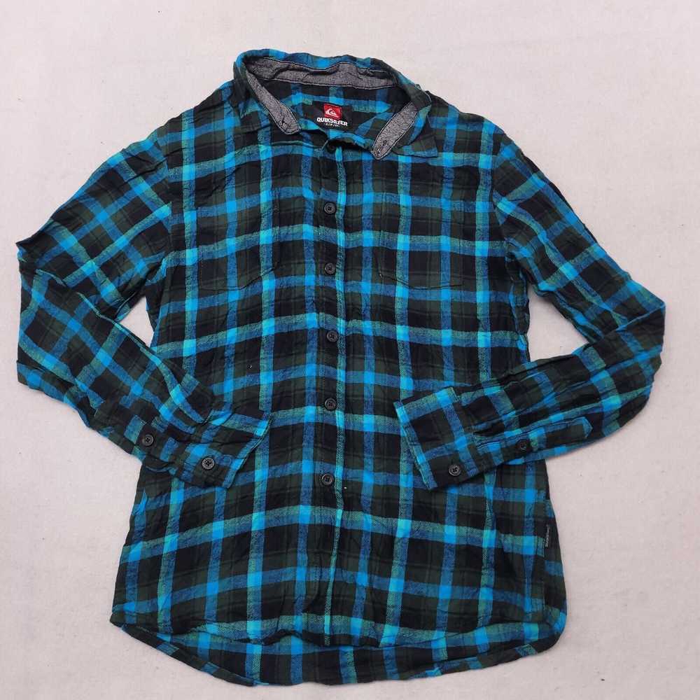 Quiksilver Quicksilver Madras Flannel Button Up S… - image 2