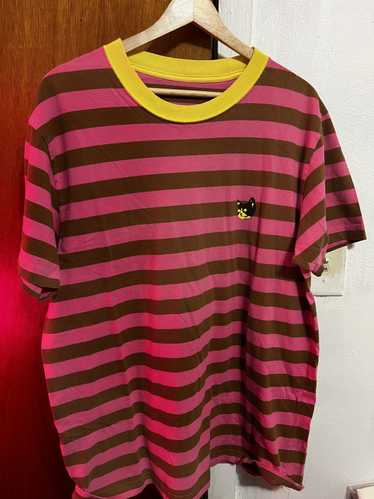 Golf Wang GOLF WANG PINK/BROWN STRIPED T SHIRT