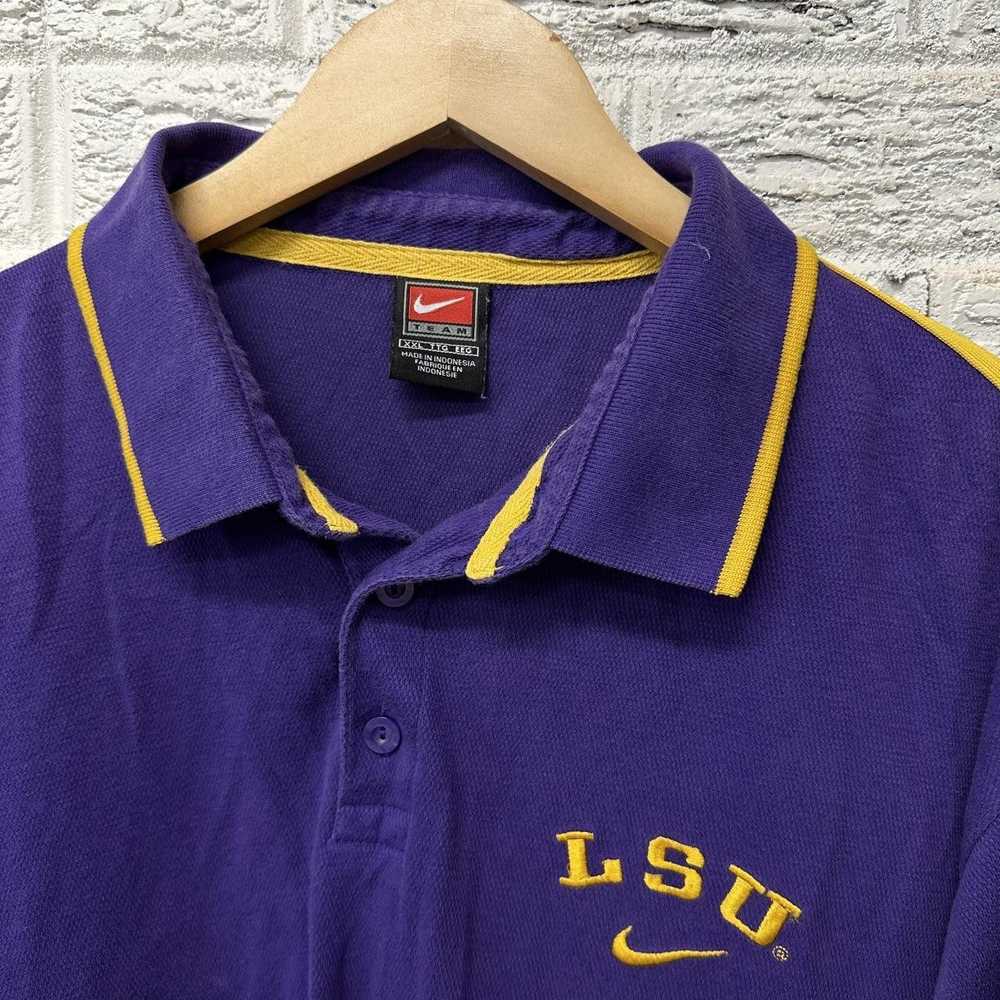 Nike Vintage 90s Nike LSU Tigers Embroidered Polo… - image 4