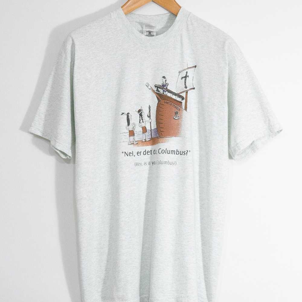 Vintage Vintage 90s Leif Erikson T Shirt XL Explo… - image 4