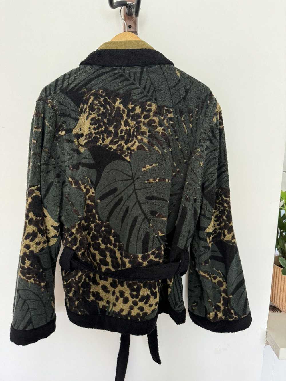 Saint Laurent Paris Leopard terry Cardigan Robe - image 6