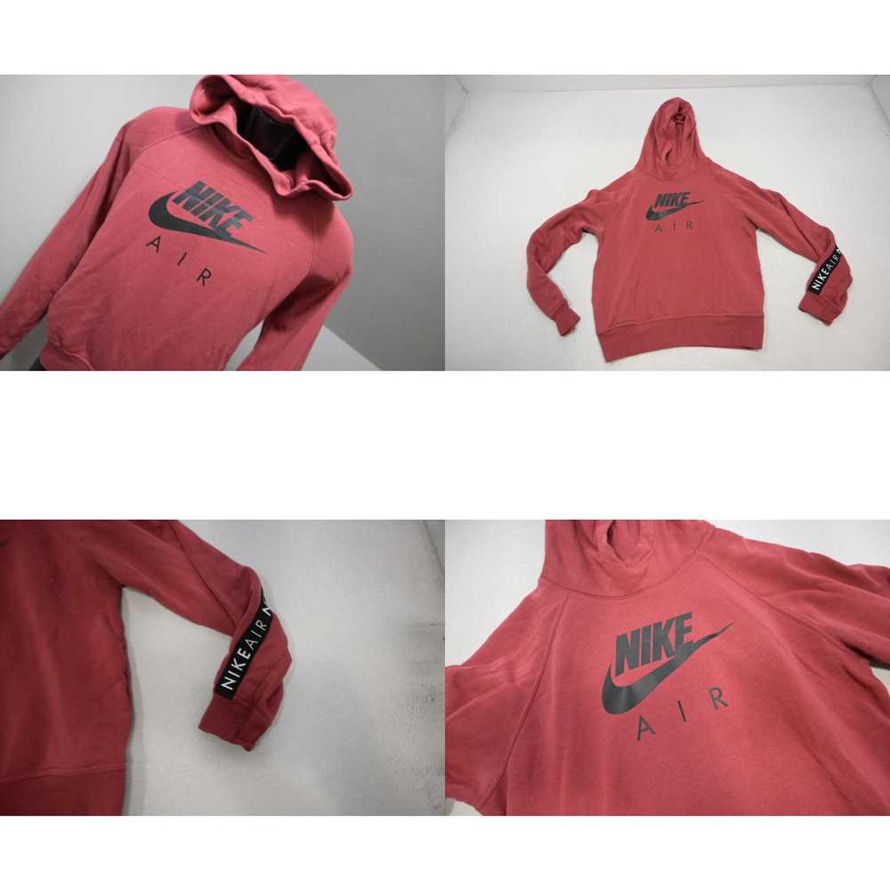 Nike Nike Air Hoodie Cotton Blend Athletic Red Pu… - image 4