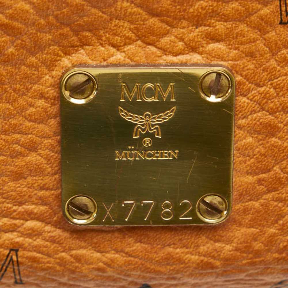 MCM MCM Visetos Glam Boston Bag Shoulder Brown PV… - image 10