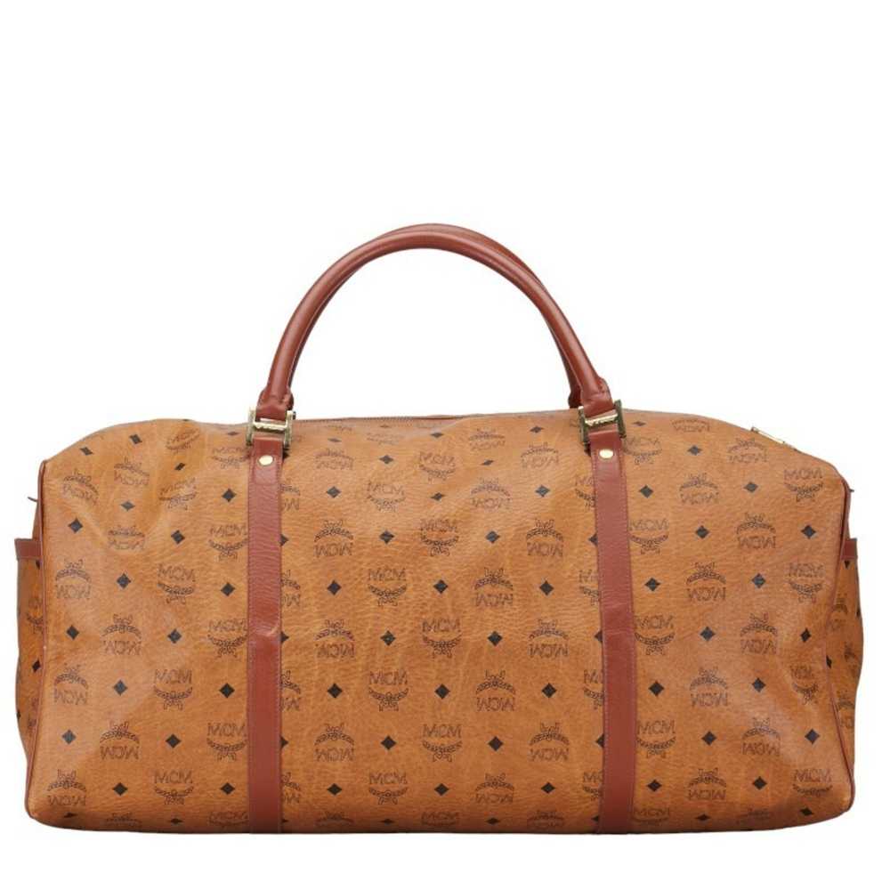 MCM MCM Visetos Glam Boston Bag Shoulder Brown PV… - image 4