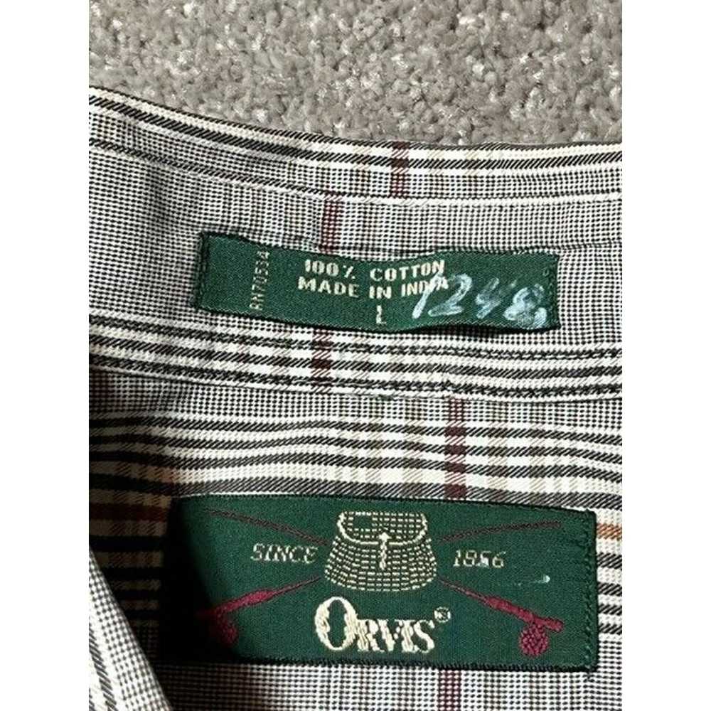 Orvis Orvis Shirt Mens L Plaid Button Down Woven … - image 4