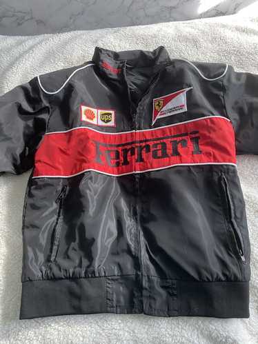 Ferrari × Streetwear Black Moto Bomber jacket