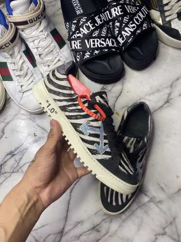 Off-White Off white vulcanized zebra/glitter