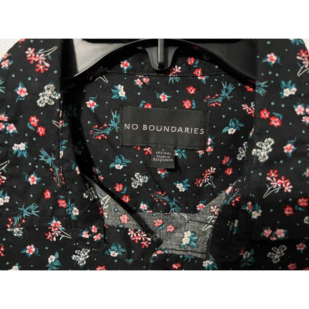 Other No Boundaries Sz L Navy Blue Floral Womens … - image 4