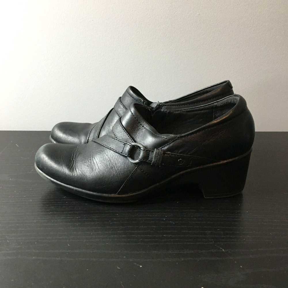 Clarks Clarks Shoes Womens 9 Clog Black Black Lea… - image 1