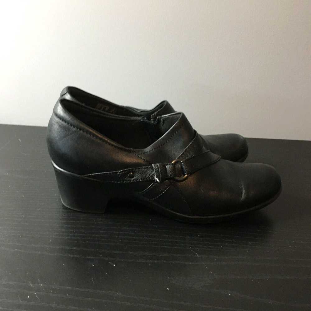 Clarks Clarks Shoes Womens 9 Clog Black Black Lea… - image 3