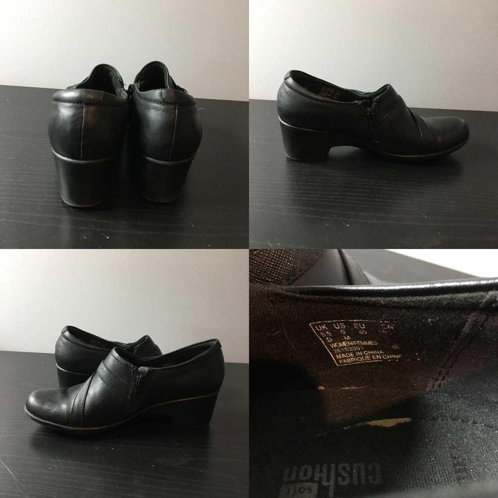 Clarks Clarks Shoes Womens 9 Clog Black Black Lea… - image 4