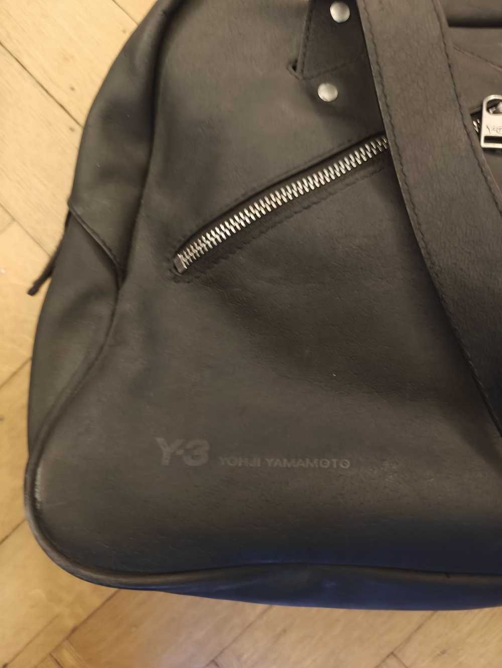 Japanese Brand × Y-3 Y-3 YOHJI YAMAMOTO Gray Leat… - image 3