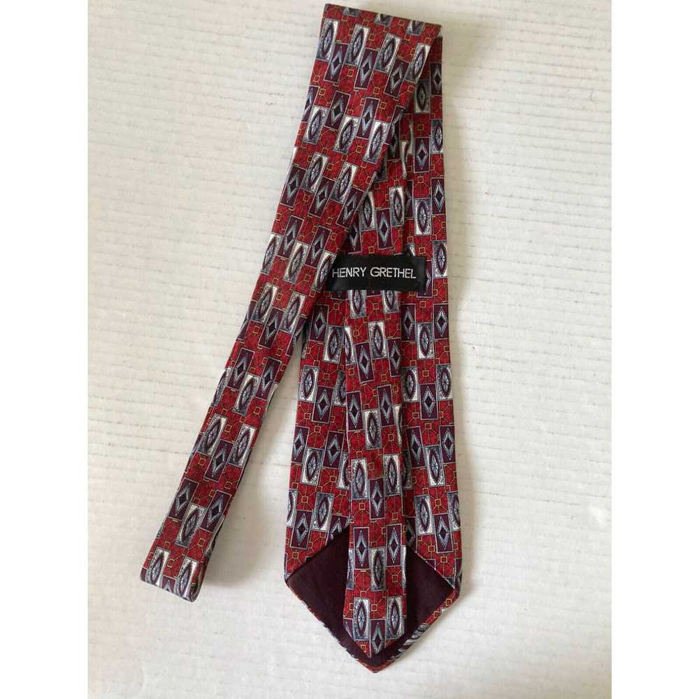 Vintage Henry Grethel Men's Necktie Tie Italian S… - image 3