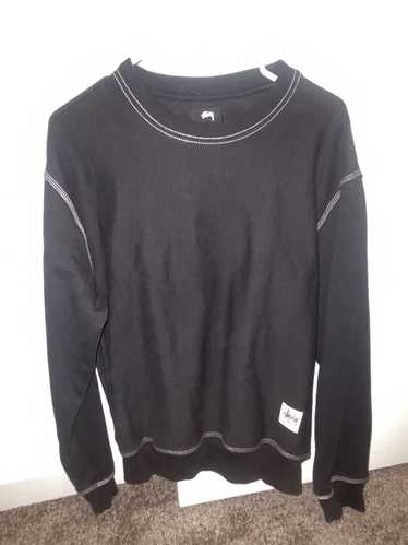 Stussy Stüssy small black sweatshirt contrast stit