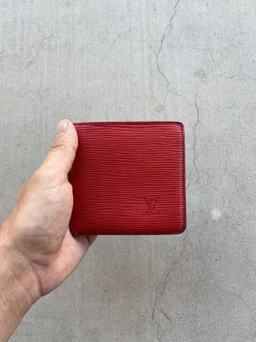 Louis Vuitton Louis Vuitton red bifold wallet