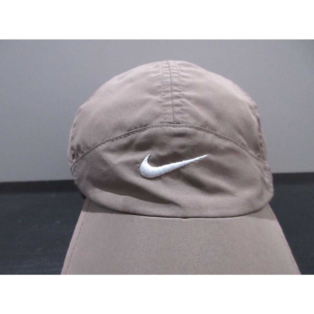 Nike VINTAGE Nike Hat Cap Strap Back Brown Run Li… - image 2