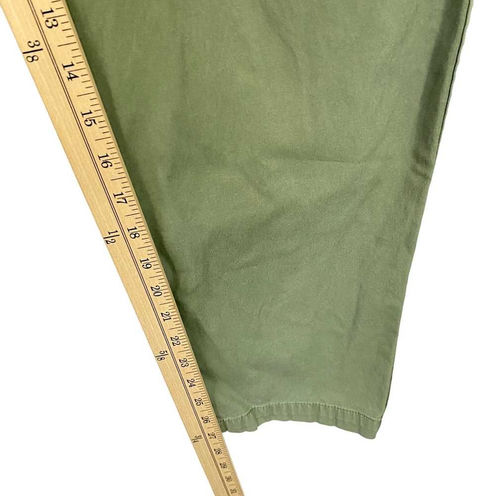 Talbots Womens Chinos Pants Size 12 Green Relaxed… - image 11
