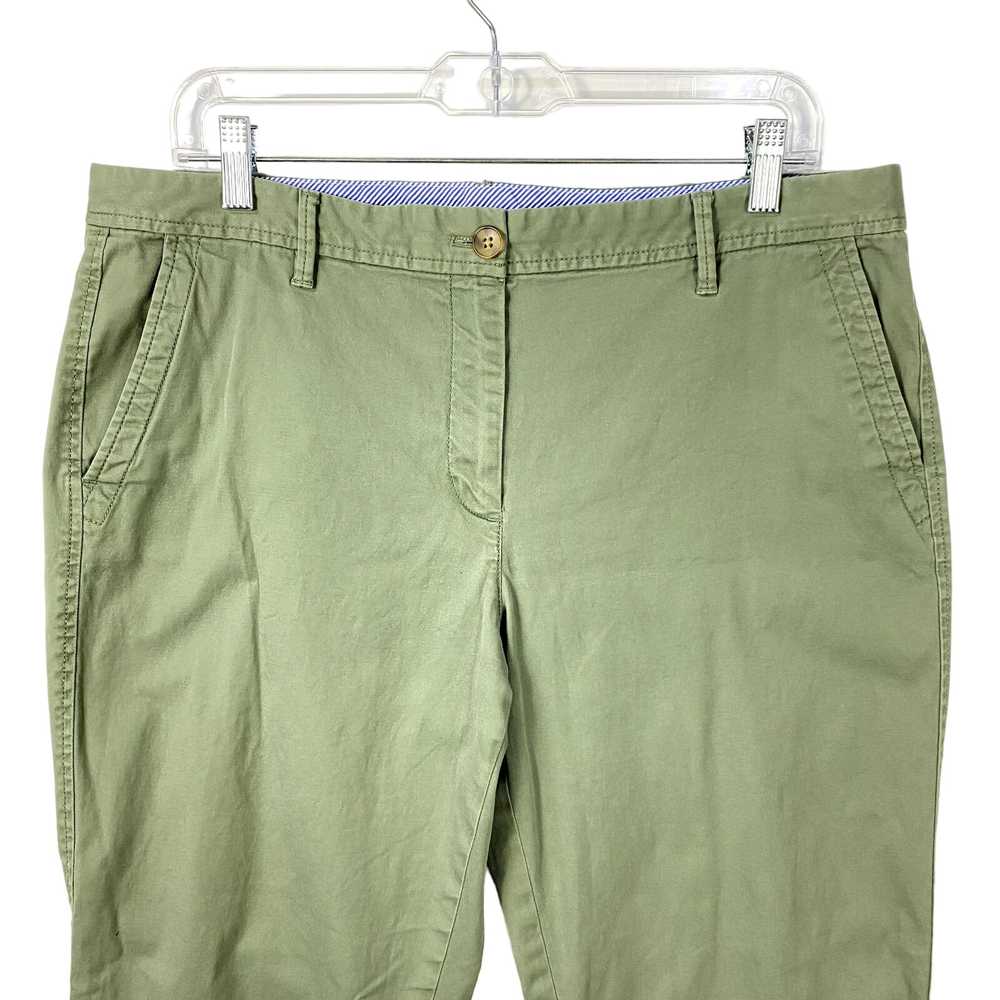Talbots Womens Chinos Pants Size 12 Green Relaxed… - image 2