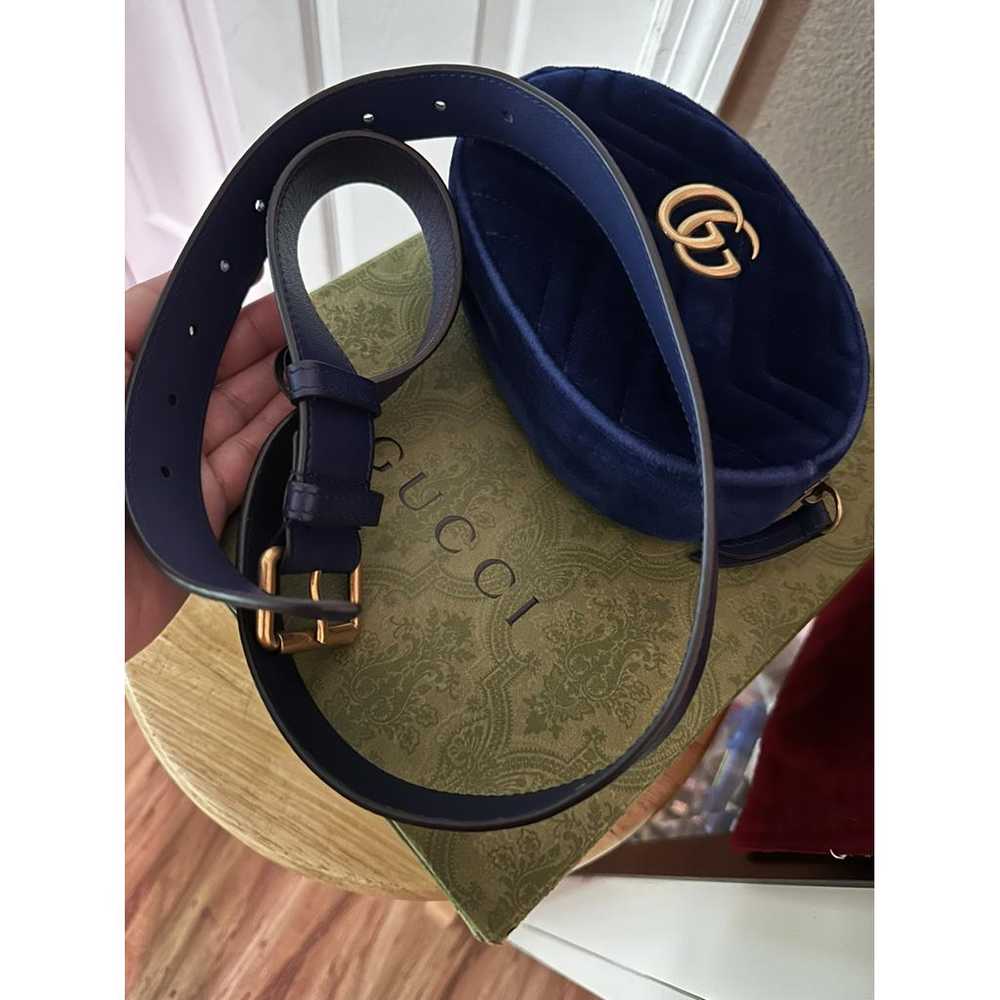 Gucci Marmont velvet clutch bag - image 9