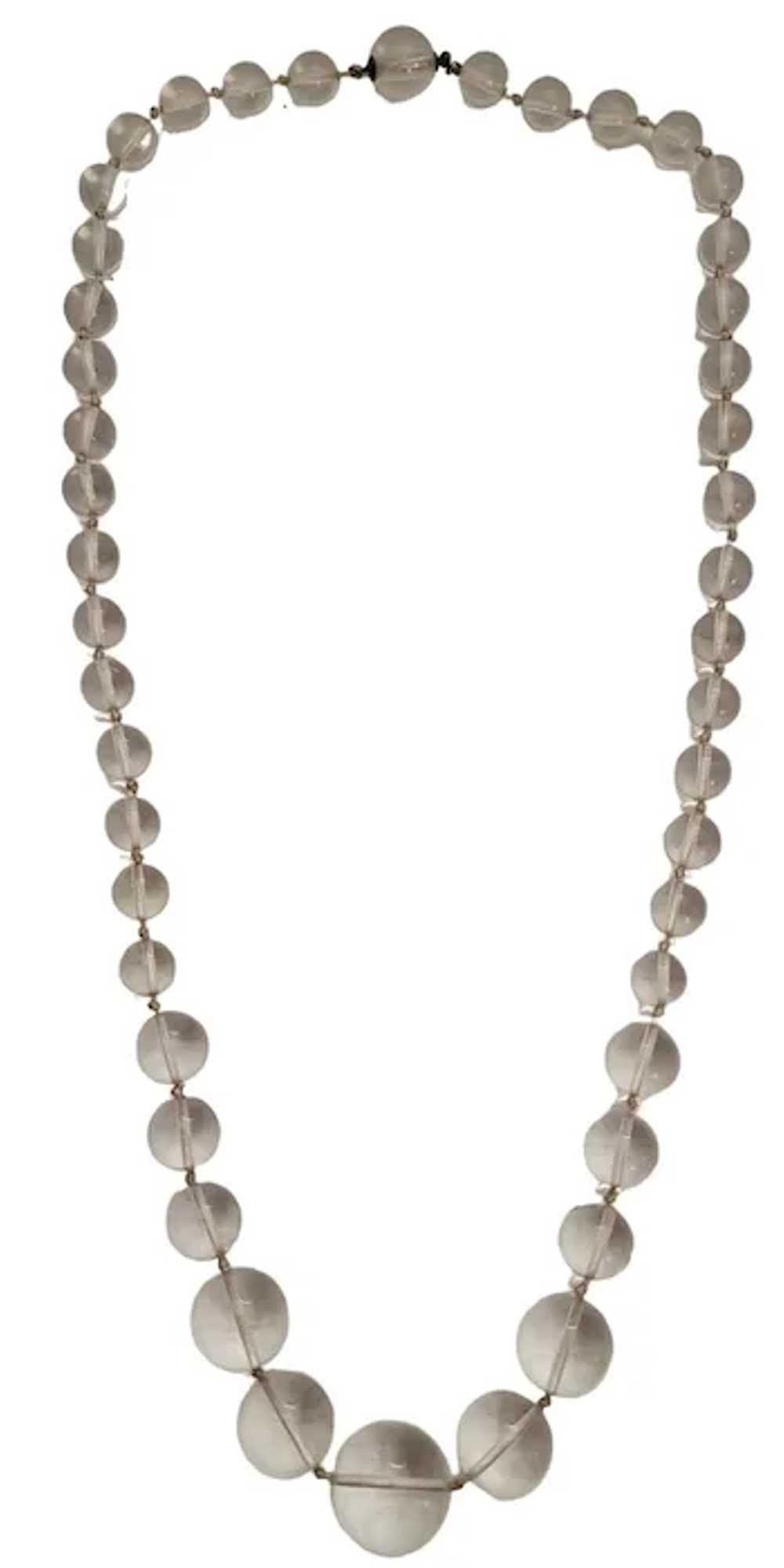 Clear Lucite Pools Balls, Tongue Clasp Beads Knot… - image 10