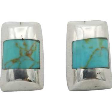 Sterling Silver Turquoise Earring - image 1