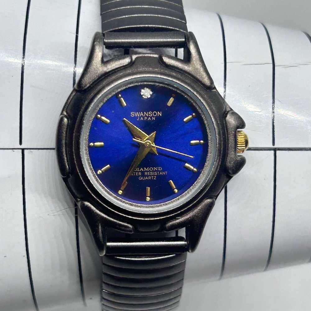 Other Swanson Blue Dial Dark Gray WR St Steel Vin… - image 1