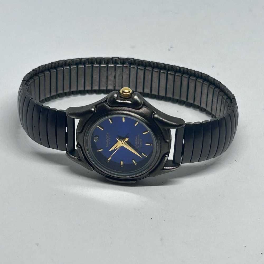 Other Swanson Blue Dial Dark Gray WR St Steel Vin… - image 5