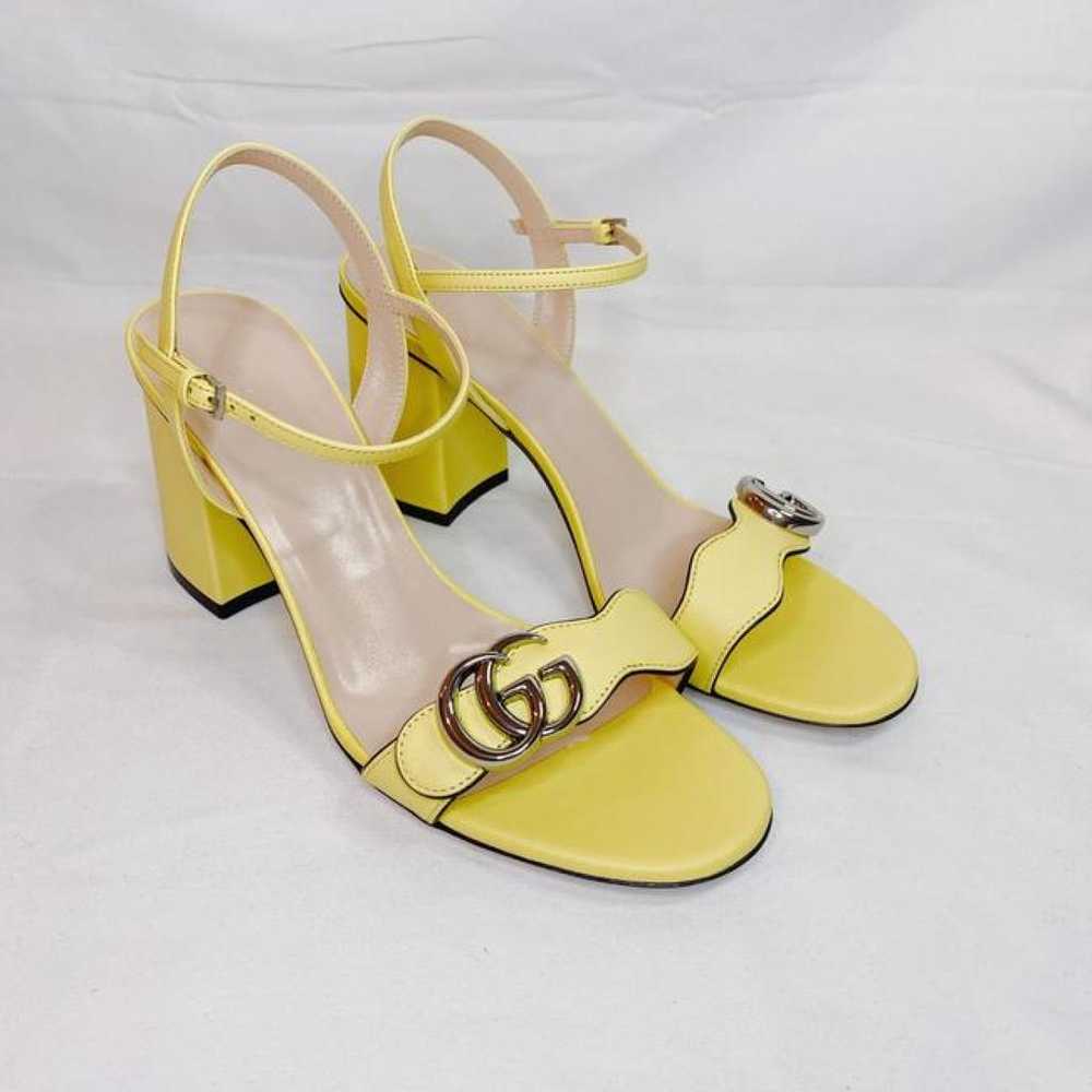 Gucci Marmont leather sandal - image 2