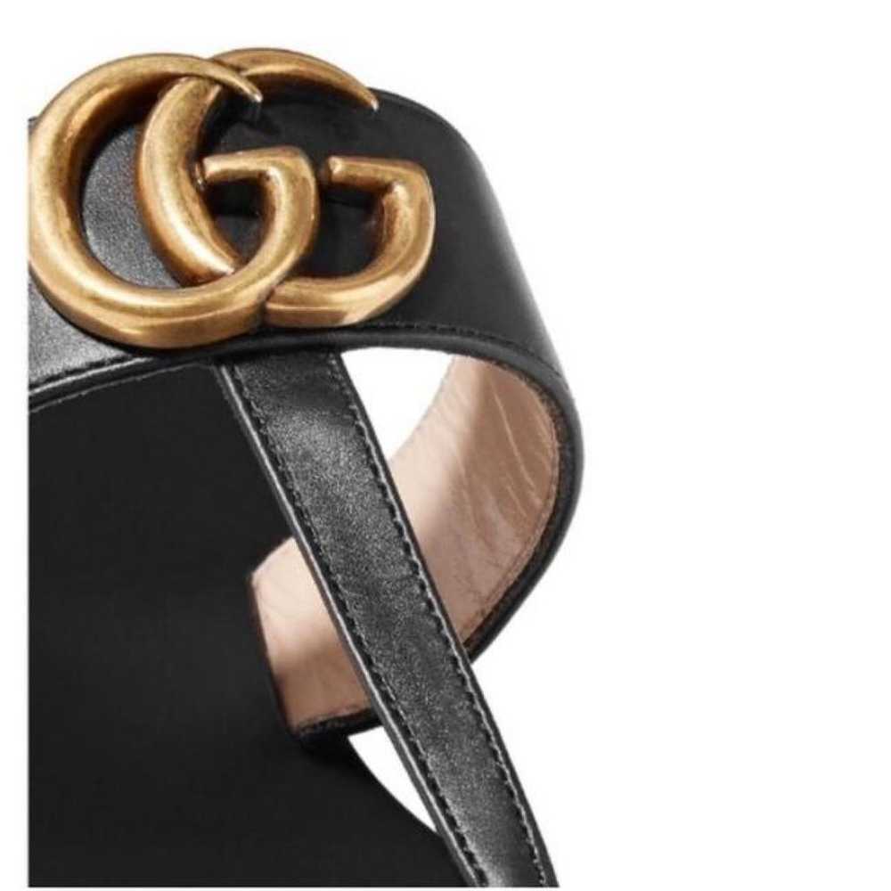 Gucci Marmont leather sandal - image 3