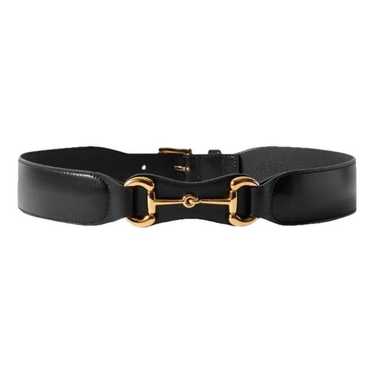 Gucci Interlocking Buckle leather belt